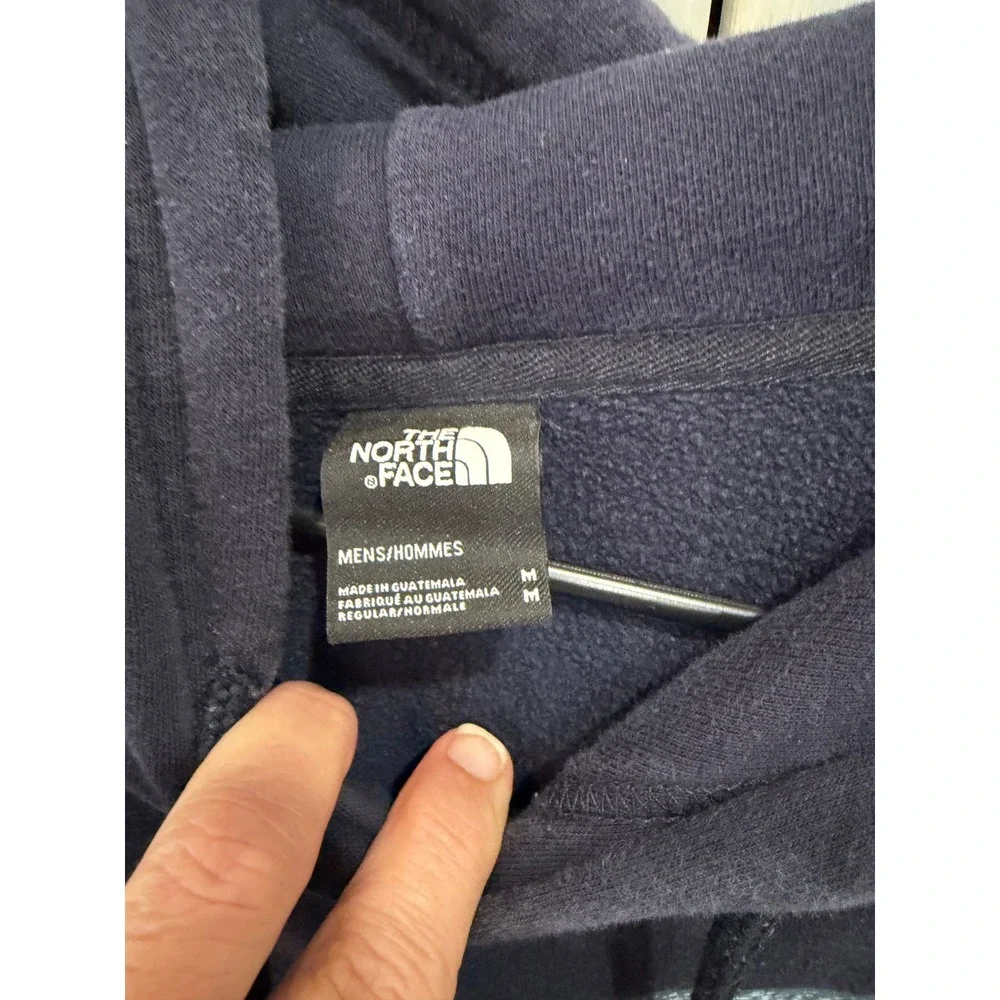 The North Face Mens Navy Blue Grizzly Bear Graphic Pullover Hoodie M Gorpcore